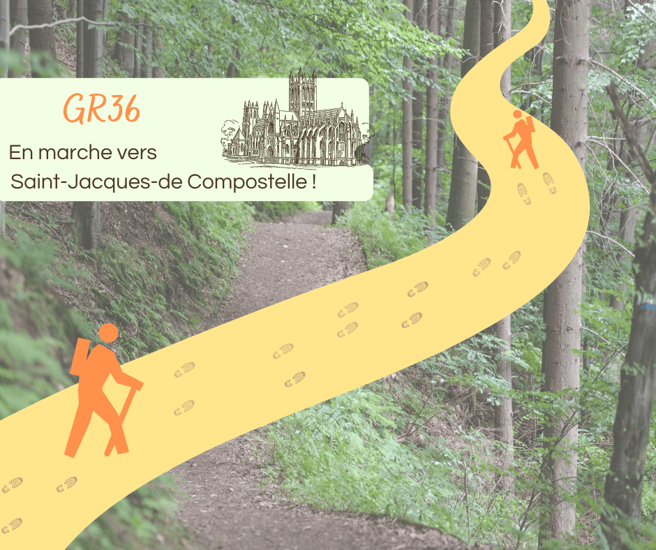 Randonnée sur la GR36 au départ de Coulon. 